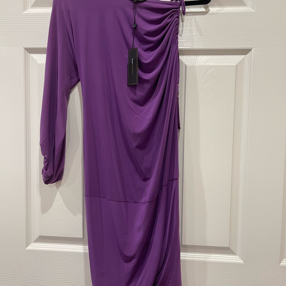 Beautiful purple BCBG dress on sale for $45 try to remodel closet